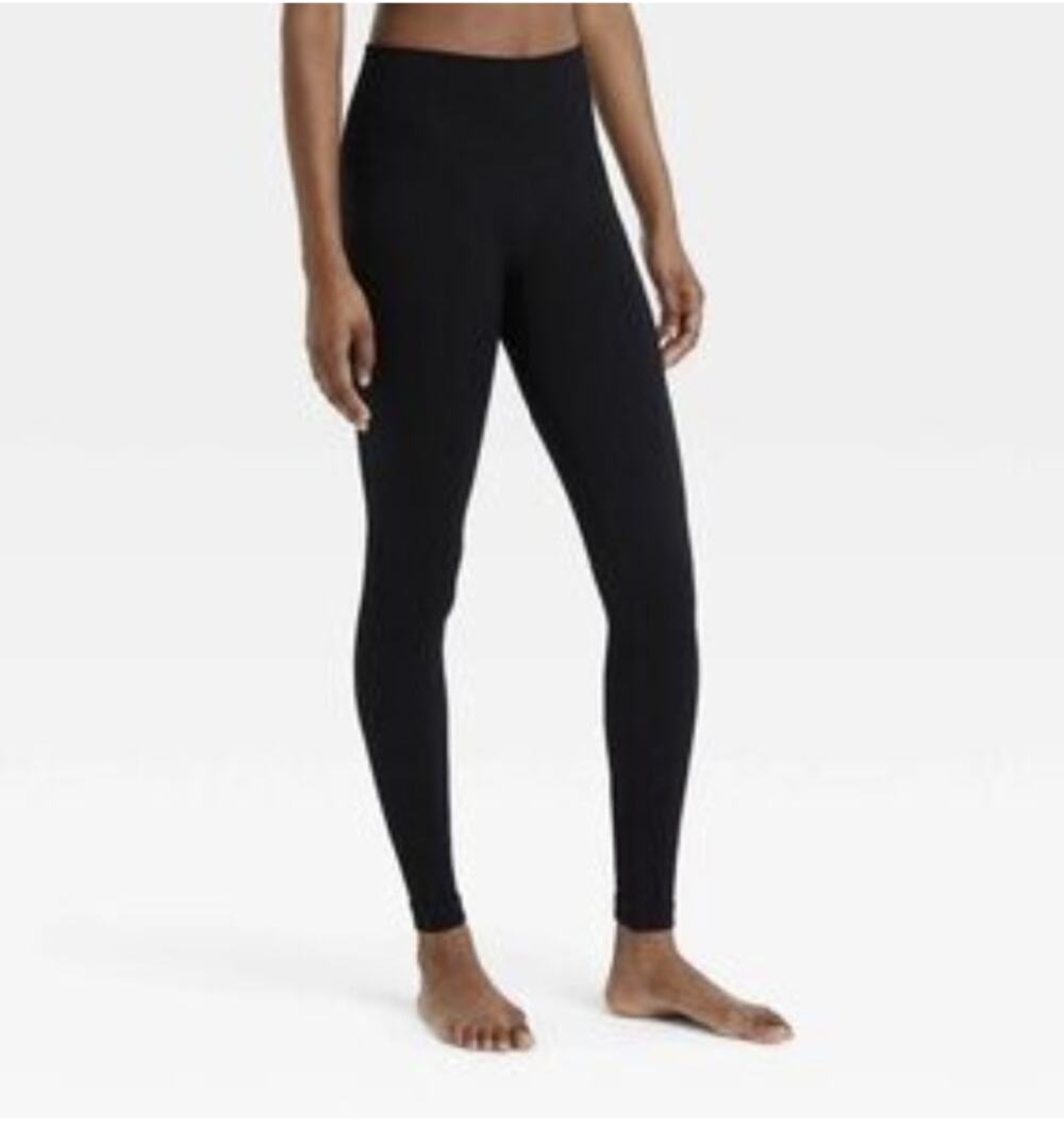 Colsie Seamless Leggings Black Stretch Activewear Athleisure Pants Sz Large